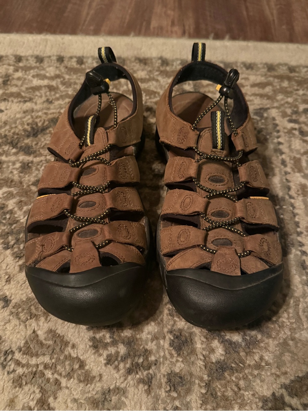 Keen Men's Brown and Black Sandals